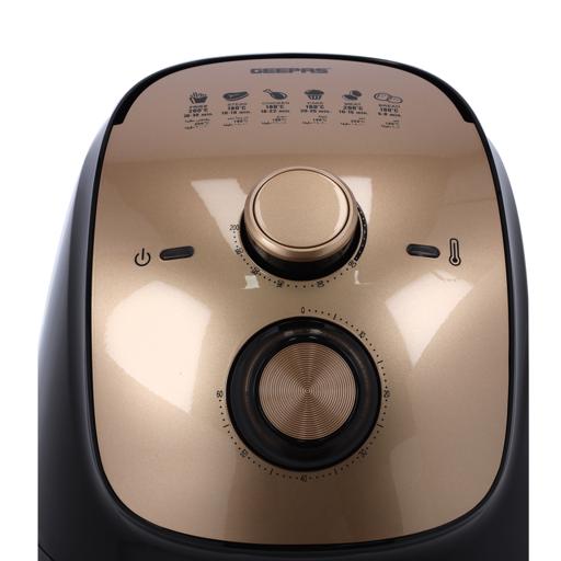 display image 9 for product Geepas Air Fryer 1350W 3.2L - Overheat Protection, LED ON-OFF Lights, 30 Minutes Timer, Rapid Air Circulation, Non Stick Detachable Basket, Temperature & Timer Control, 2 YEARS WARRANTY