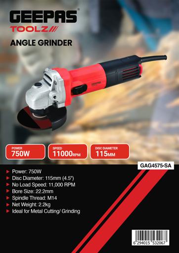 750W 115mm Angle Grinder