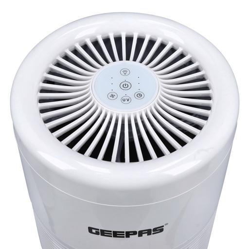 display image 12 for product Geepas GAP16014 Air Purifier - Touch Control with 3 Timer Functions & 3 Speed | Night Light & UV Function | Healthy Air | Ideal for Home, Hospitals, Bedroom, Office & More