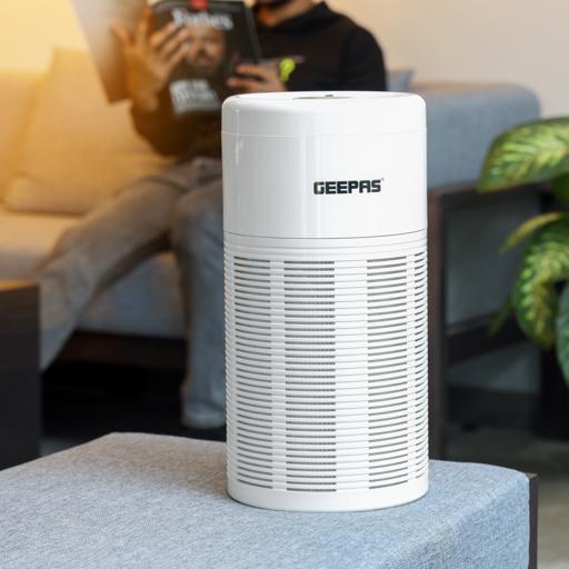 display image 8 for product Geepas GAP16014 Air Purifier - Touch Control with 3 Timer Functions & 3 Speed | Night Light & UV Function | Healthy Air | Ideal for Home, Hospitals, Bedroom, Office & More