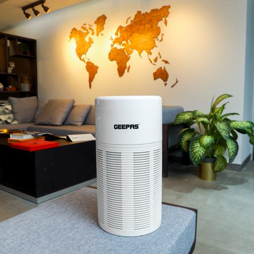 display image 9 for product Geepas GAP16014 Air Purifier - Touch Control with 3 Timer Functions & 3 Speed | Night Light & UV Function | Healthy Air | Ideal for Home, Hospitals, Bedroom, Office & More