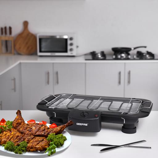 display image 3 for product Geepas 2000W Electric Barbecue Grill - Table Grill, Auto-Thermostat Control With Overheat