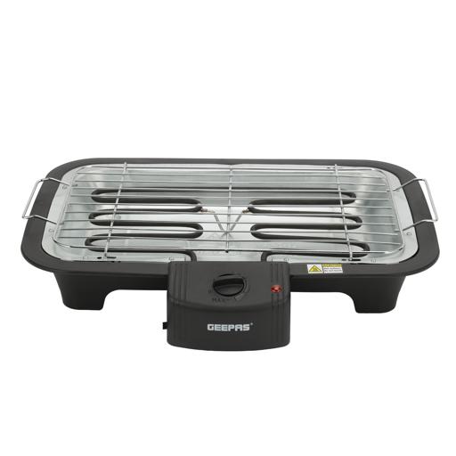 display image 7 for product Geepas 2000W Electric Barbecue Grill - Auto-Thermostat Control with Overheat Protection | Detachable Heating Element | Perfect for both Indoor & Outdoor cooking
