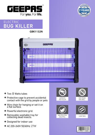 display image 10 for product Electric Bug Killer, Automatic Pest Killer, GBK1132N | Outdoor/Indoor Insect, Mosquito, Bug, Moth Killer | Non- Poison, No Smell | Ideal for Office, Home, Hotels & Commercial Use