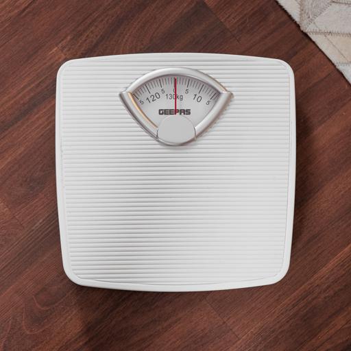 display image 3 for product Mechanical Health Scale, 125Kg Capacity, GBS4162 | Analogue Manual Mechanical Weighting Machine for Body Weight Machine | Bathroom Scale, Large Rotating dial for Accuracy