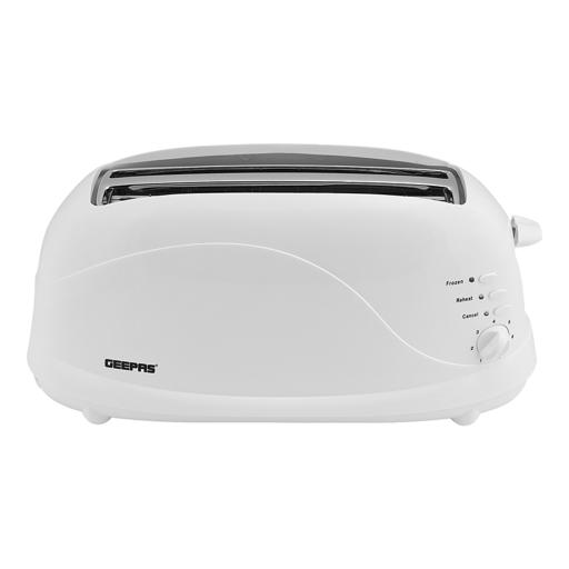 display image 7 for product Geepas 1100W 4 Slices Bread Toaster - Crumb Tray, Cord Storage, 7 Settings with Cancel, Defrost & Reheat Function |Removable crumb tray |2 years’ warranty