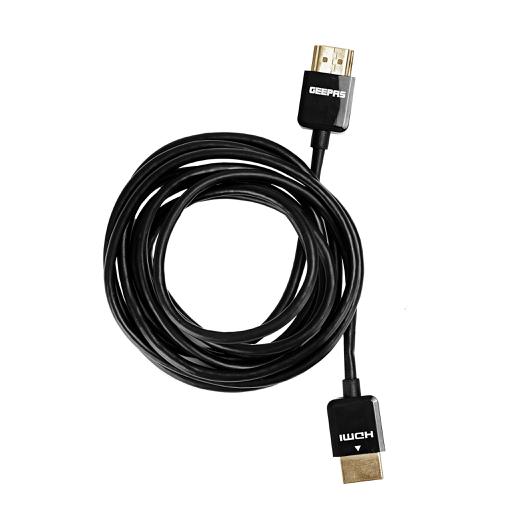 display image 0 for product Geepas Hdmi Cable - 2 Meter 4K 10Ft, High-Speed Hdmi 2.0 Cable, 4K Hdr, Hdcp 2.2/1.4, 3D, 2160P