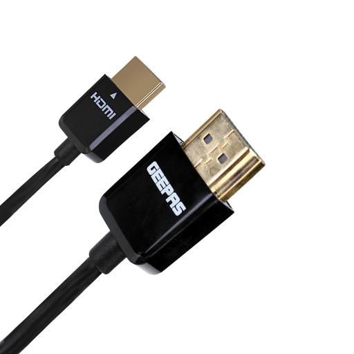 display image 1 for product Geepas Hdmi Cable - 2 Meter 4K 10Ft, High-Speed Hdmi 2.0 Cable, 4K Hdr, Hdcp 2.2/1.4, 3D, 2160P