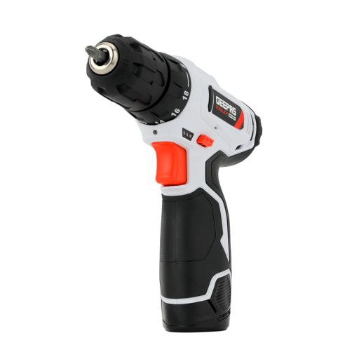 display image 9 for product Geepas 12V Cordless Percussion Drill - Hammer Function, Screwdriver with 13 Pcs Drill, 15+1 Torque Setting | No Speed Load 0-550RPM | 1 Year Warranty