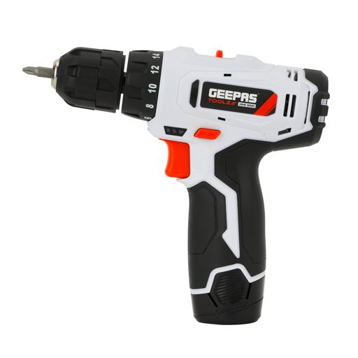 display image 2 for product Geepas 12V Cordless Percussion Drill - Hammer Function, Screwdriver with 13 Pcs Drill, 15+1 Torque Setting | No Speed Load 0-550RPM | 1 Year Warranty