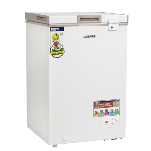 display image 9 for product Chest Freezer, Freestanding Chest Freezer, GCF1206WAH | Deep Freezer with Adjustable Thermostat | 1pc Food Basket Included | LED Light | Comes with Lock & Key