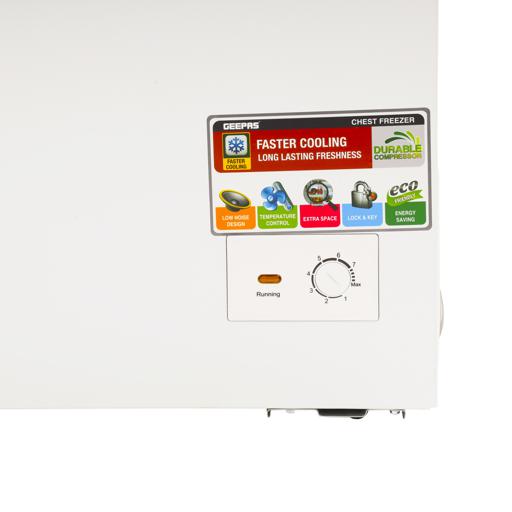 display image 6 for product Geeppas 250L Chest Freezer 125W - Portable Refrigerator, Car Fridge Freezer, Compact Refrigerator | Ideal For Retailers, Home, Medical Shops & More | 2 Years Warranty