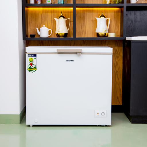 display image 1 for product Geeppas 250L Chest Freezer 125W - Portable Refrigerator, Car Fridge Freezer, Compact Refrigerator | Ideal For Retailers, Home, Medical Shops & More | 2 Years Warranty