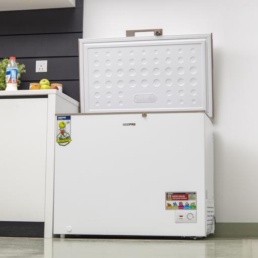 display image 3 for product Geepas 300L Chest Freezer - Portable 2Pcs Food Basket, Compact Refrigerator With Led Light