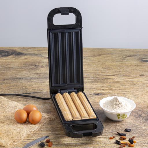 display image 5 for product Churro's Maker, Non-Stick Cooking Plate, GCM36540 | Power & Ready Indicator | 750W | Freshly Bake 4 Churros at Time | Cook Healthy & Oil-Free Churros