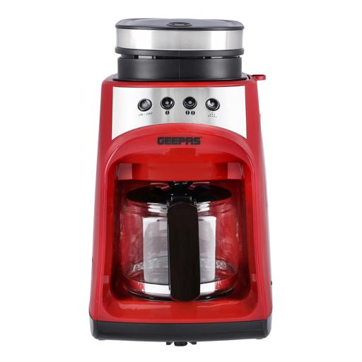 display image 10 for product Grinder & Drip Coffee Maker, 0.6L, 4 cups, GCM41512 | Washable Filter | Non-Stick Coating Keep Warm Function | Filter Holder & Grinder | Water Level Gauge