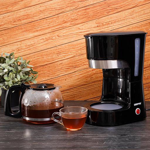 display image 1 for product Coffee Maker, 1.5L Filter Coffee Machine, GCM6103 | High Temperature Glass Carafe | Keep Warm & Anti-Drip Function | Reusable Filter | On/ Off Switch with Indicator Light
