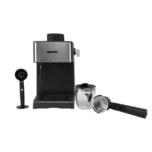 display image 7 for product Cappuccino Maker, Automatic Pressure Release, GCM6109 | 4 Cup Stainless Steel Filters  | Control Knob with Indicator Lights | 240ml Aluminium Water Tank | Makes Cappuccino & Espresso