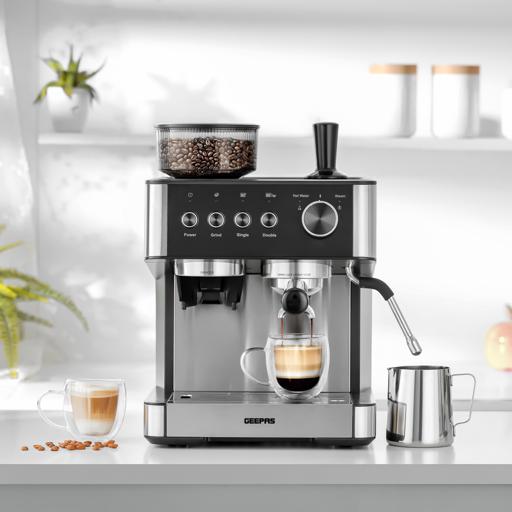 display image 4 for product Geepas Professional Coffee Machine With Grinder