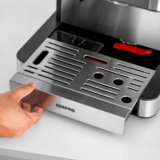 display image 3 for product Geepas Professional Coffee Machine With Grinder