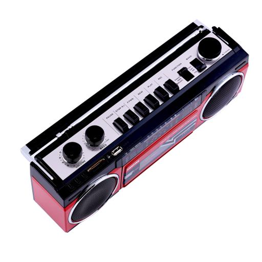 display image 5 for product Geepas Radio Casset Recorder - Portable Speakers with USB, SD Slots, MP3 & BT | Built-in Microphone with Recording | Auto stop Function | 2 Years Warranty