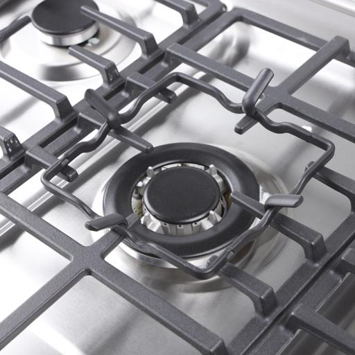 display image 9 for product 90x60 Full Safety Gas Cooking Range, Rotisserie, GCR9077FTCST | Cast Iron Pan Support | Convention Fan | 5 Gas Burner and Double Oven Lamp | Oven with Timer