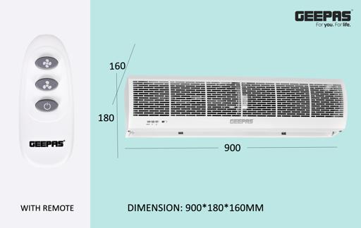 display image 1 for product Air Curtain, 2 Speed Setting, Low Noise, GCT9013CFM | Automatic Commercial Indoor Air Curtain | Spray Coating | Rust-Proof | Remote Control | Low Maintenance