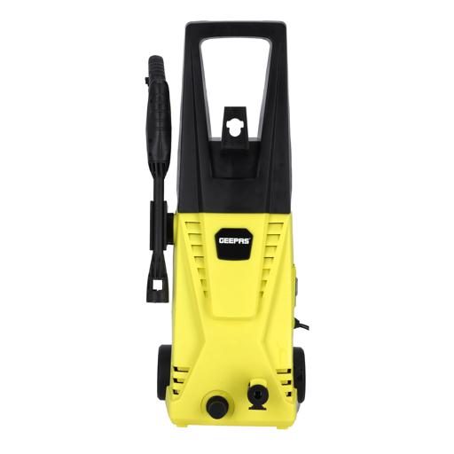 Geepas Electric Pressure Car Washer -  Spray Gun, Hose with High/Low Pressure Nozzle, Soap Bottle | Rotary Knob | Ideal for Washing Car, Bike, Floor & More hero image