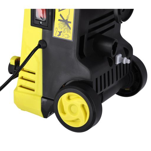 display image 10 for product Geepas Electric Pressure Car Washer -  Spray Gun, Hose with High/Low Pressure Nozzle, Soap Bottle | Rotary Knob | Ideal for Washing Car, Bike, Floor & More