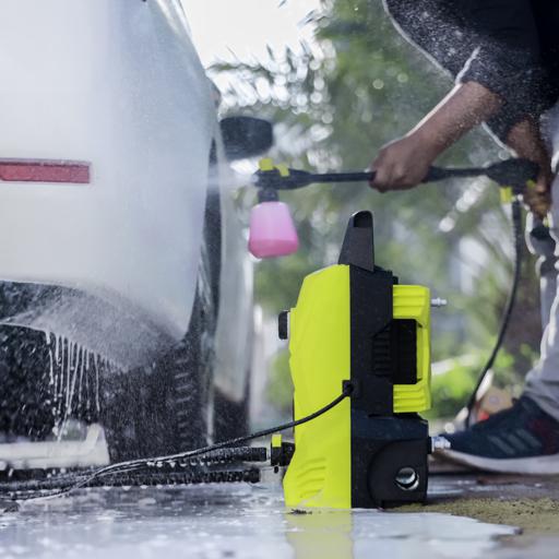 display image 10 for product High Pressure Car Washer, GCW19029 | Portable Pressure Car Washer with Adjustable Spray Nozzle | Electric High Pressure Washer, Cleans Cars/ Fences/ Patios