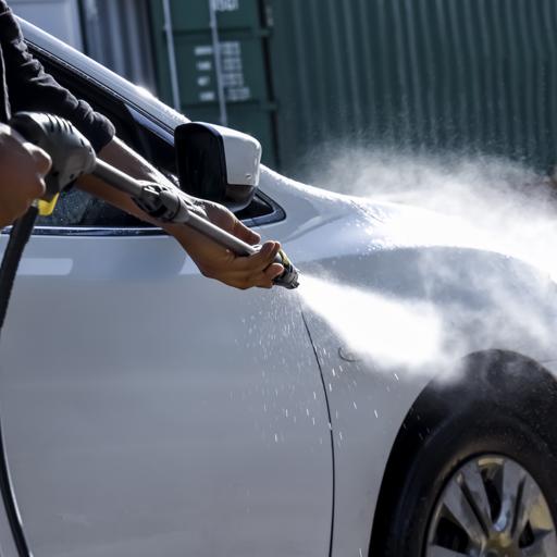 display image 5 for product High Pressure Car Washer, GCW19029 | Portable Pressure Car Washer with Adjustable Spray Nozzle | Electric High Pressure Washer, Cleans Cars/ Fences/ Patios