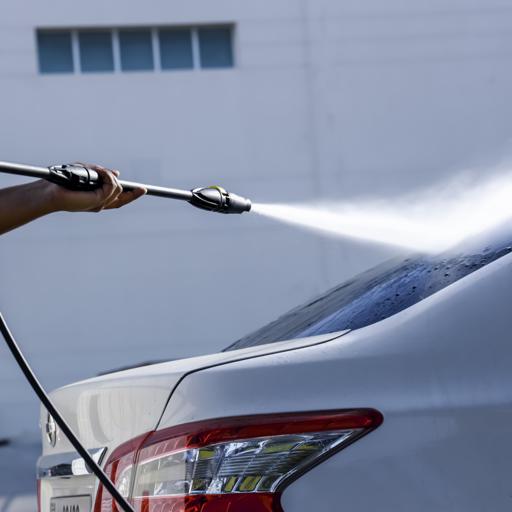 display image 11 for product High Pressure Car Washer, GCW19029 | Portable Pressure Car Washer with Adjustable Spray Nozzle | Electric High Pressure Washer, Cleans Cars/ Fences/ Patios