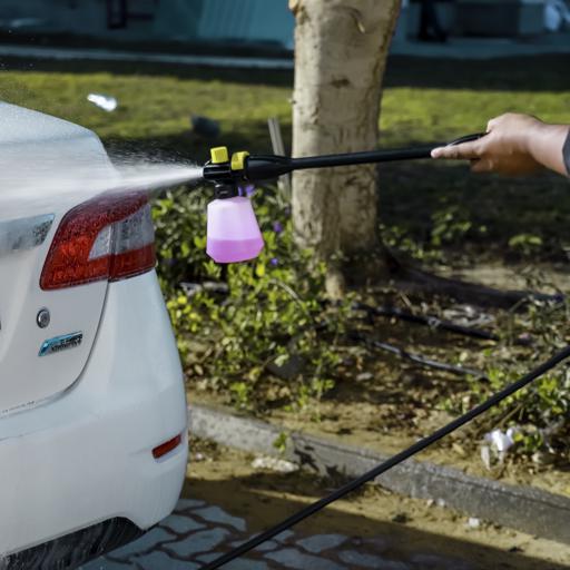 display image 9 for product High Pressure Car Washer, GCW19029 | Portable Pressure Car Washer with Adjustable Spray Nozzle | Electric High Pressure Washer, Cleans Cars/ Fences/ Patios