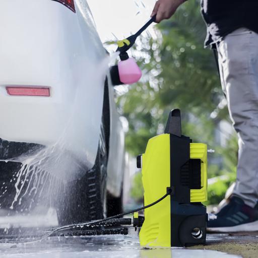 display image 8 for product High Pressure Car Washer, GCW19029 | Portable Pressure Car Washer with Adjustable Spray Nozzle | Electric High Pressure Washer, Cleans Cars/ Fences/ Patios
