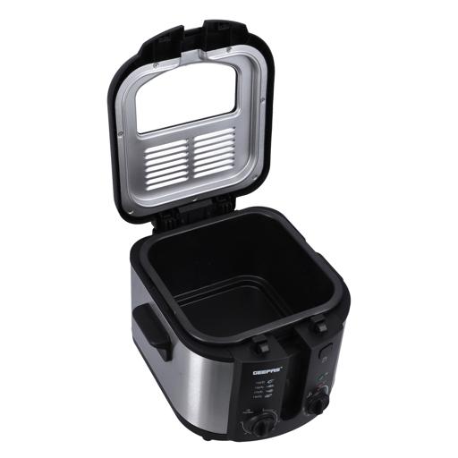 display image 6 for product Geepas GDF36014 Deep Fryer - Adjustable Temperature 130-190 with 30 Minute Timer & Indicator Light | Non-Stick Inner Pot | Perfect for French Fries, Chicken Wings