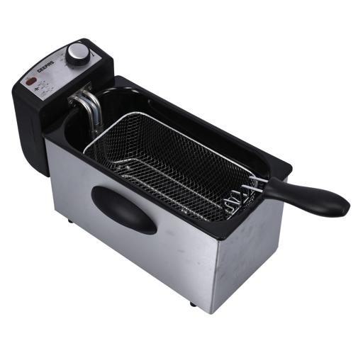 display image 12 for product Deep Fryer with Compact 2180W Powerful 3L | Overheat Protection & Chrome Plated Basket - Geepas