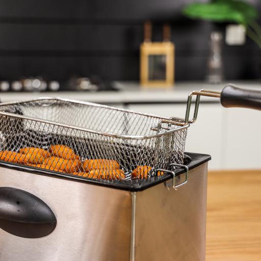  Deep Fryer Pot,3L Small Deep Fryer with Basket