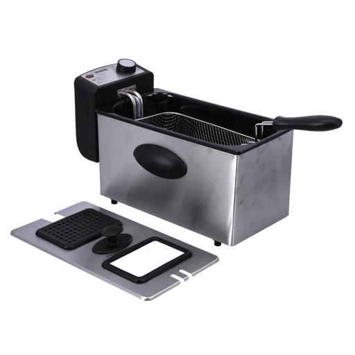 display image 11 for product Deep Fryer with Compact 2180W Powerful 3L | Overheat Protection & Chrome Plated Basket - Geepas