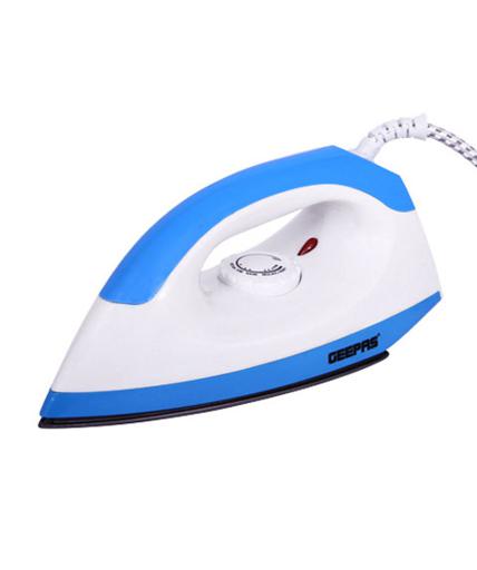 display image 1 for product Geepas GDI7782 1200W Dry Iron - Non-Stick Coating Plate & Adjustable Thermostat Control | Indicator Light with ABS Material | 2 Years Warranty