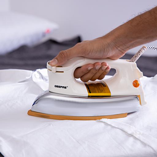 display image 2 for product Geepas GDI2771 1200W Automatic Dry Iron - Automatic Dry Iron -  Durable Teflon Plated Sole Plate| Auto Shut Off, Temperature Setting Dial 