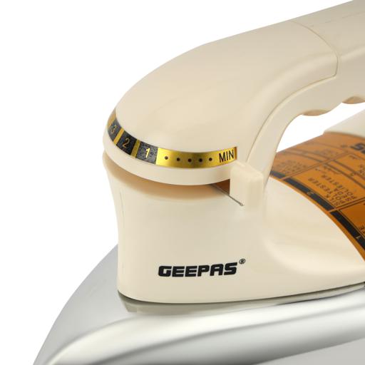 display image 13 for product Geepas GDI2780 1200W Automatic Dry Iron- Durable Teflon Plated Sole Plated| Auto Shut Off, Temperature Setting Dial, Overheat Protection