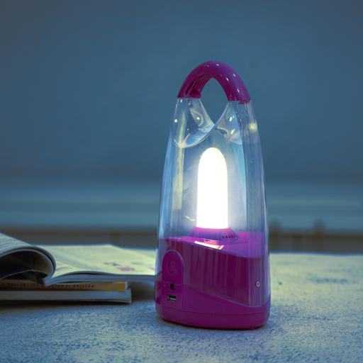 display image 3 for product Rechargeable Emergency Lantern, GE53012N | 360 Degree Light | USB Mobile Charging or Solar Input Jacket | 72Pcs Bright LED Light | 100hours Working