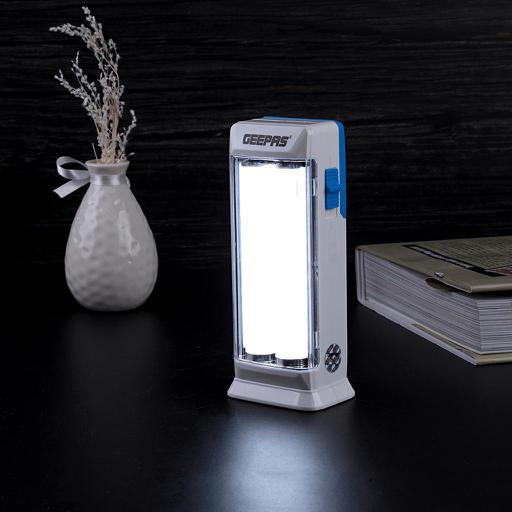 display image 3 for product Rechargeable Emergency Lantern, 4hr Duration, GE53013 | 18 Pcs SMD LED | 1200mAh Rechargeable Battery | Ideal for Trekking, Hiking & More