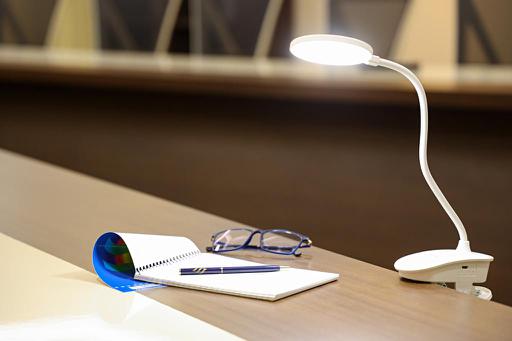 display image 3 for product Rechargeable Desk Lamp, Large Luminescent Surface, GE53026 | Touch Sensitive Control | 3 Brightness Eye-Protect Night Light | Portable Lamp for E-Reader | Multifunctional