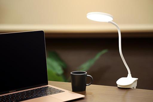display image 1 for product Rechargeable Desk Lamp, Large Luminescent Surface, GE53026 | Touch Sensitive Control | 3 Brightness Eye-Protect Night Light | Portable Lamp for E-Reader | Multifunctional