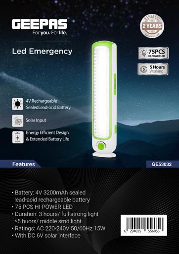 display image 21 for product Geepas Rechargeable LED Lantern