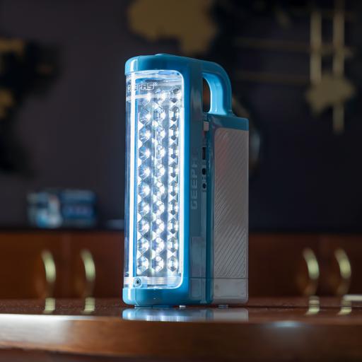 display image 5 for product Geepas Rechargeable LED Lantern| GE5511USB| Portable| Solar Input| Unbreakable PC Glass| Ideal for Camping and Hiking| Red