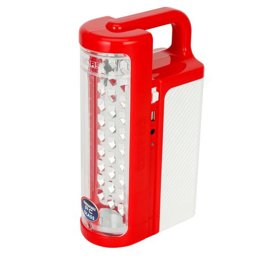 display image 13 for product Geepas Rechargeable LED Lantern| GE5511USB| Portable| Solar Input| Unbreakable PC Glass| Ideal for Camping and Hiking| Red