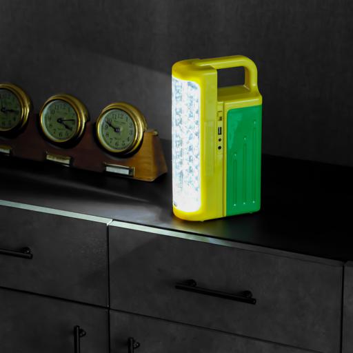 display image 5 for product Geepas Rechargeable LED Lantern| GE5511USB| Portable| Solar Input| Unbreakable PC Glass| Ideal for Camping and Hiking| Red