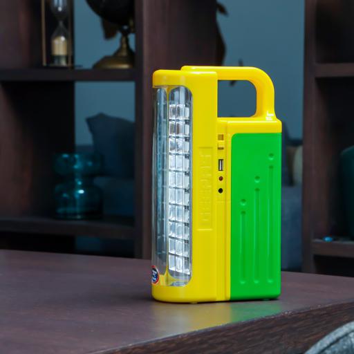 display image 3 for product Geepas Rechargeable LED Lantern| GE5511USB| Portable| Solar Input| Unbreakable PC Glass| Ideal for Camping and Hiking| Red